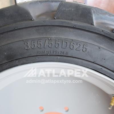 ATLAPEX Foam Filled Tire 355/55D625: Uncompromising Safety for JLG E600 Aerial Platforms​ (2)