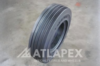 ATLAPEX 4.00-8 AP-RIB Solid Tire: Premium GSE Wheel for Airport & Port Ground Equipment