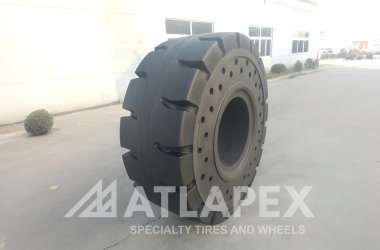 ATLAPEX AP-TORKY 26.5-25 Premium Solid Cushion Tires – Great Heavy-Duty Solution for Harsh Loader Operations