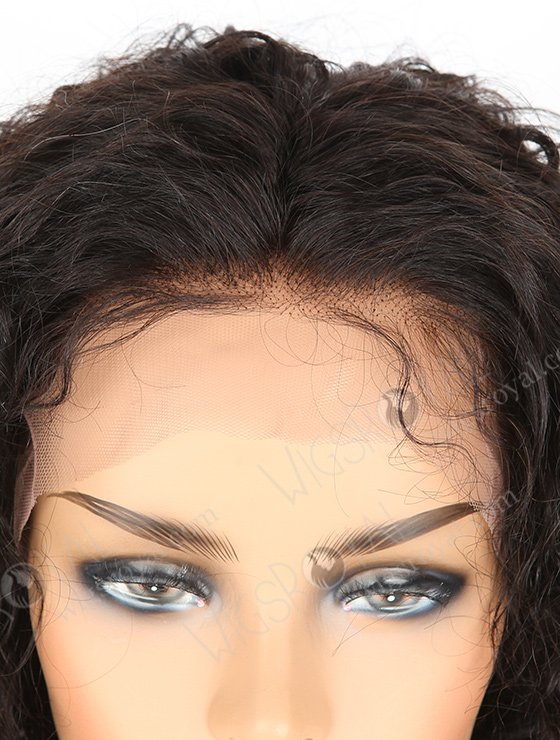 In Stock Indian Remy Hair 18" Curly 15mm Natural Color 13x4 Lace Front Wig SLF-01288-329