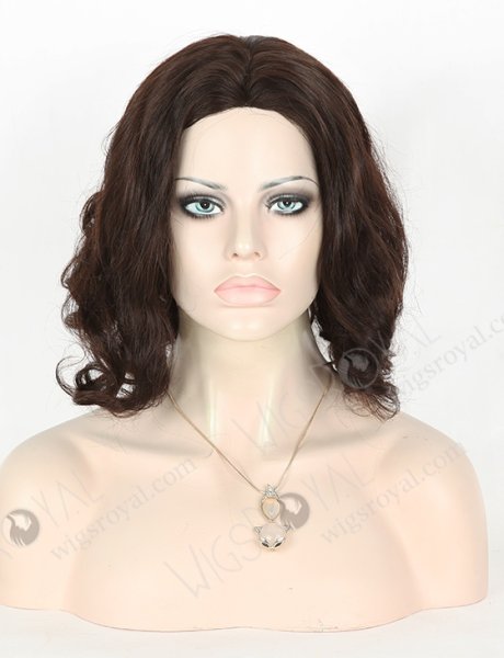 In Stock Malaysian Virgin Hair 14" Big Curl Natural Color Silk Top Glueless Wig GL-03041