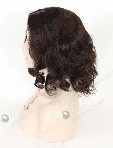 In Stock Malaysian Virgin Hair 14" Big Curl Natural Color Silk Top Glueless Wig GL-03041