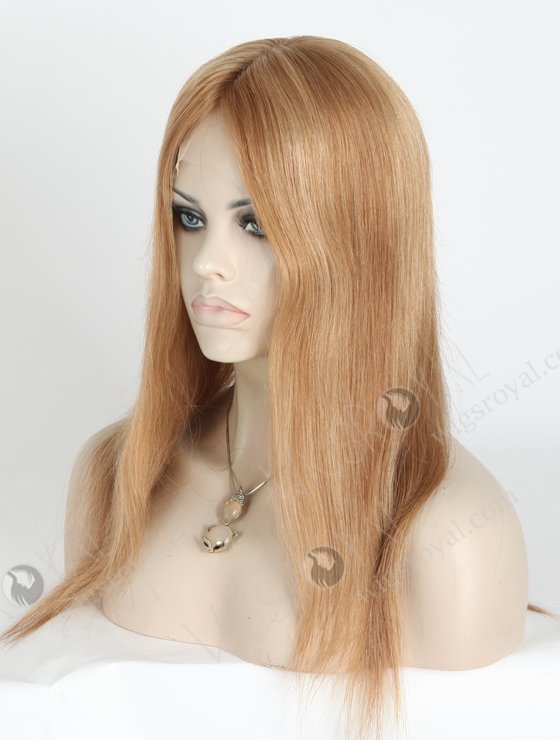 Glueless Silk Top Wigs Light Brown Blonde Mixed Color 16 Inch European Virgin Hair GLL-08001-234