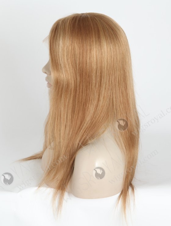 Glueless Silk Top Wigs Light Brown Blonde Mixed Color 16 Inch European Virgin Hair GLL-08001-235