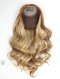 Clip In Full Volume Wavy Hair Topper for Thinning Hair 18 Inch Blonde with Brown Highlights Topper-020