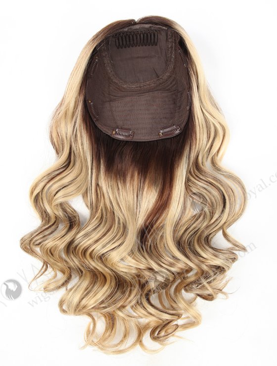 Balayage Hair Topper | 18 Inch Gorgeous Full Coverage Large Base 8 x 8 Silk Top Human Hair Topper-033