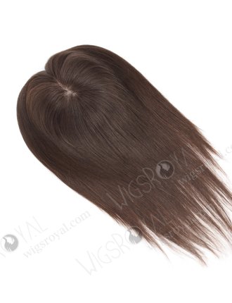 Silk Base Short Hair Toppers Best Quality Unprocessed Cuticle Aligned Virgin Hair Topper-007