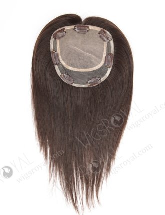 Silk Base Short Hair Toppers Best Quality Unprocessed Cuticle Aligned Virgin Hair Topper-007