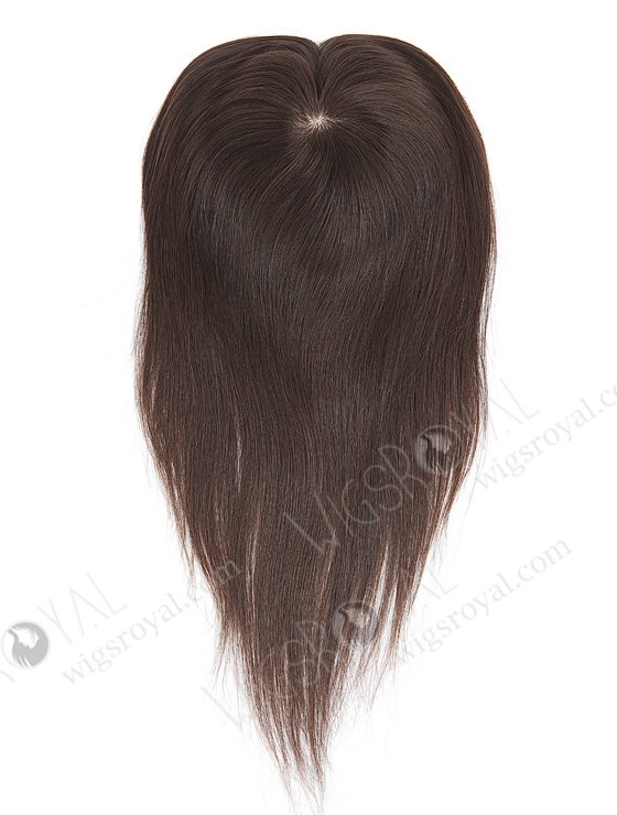 Seamless Silk Base Human Hair Toppers 14 inches Natural Color Topper-008-721