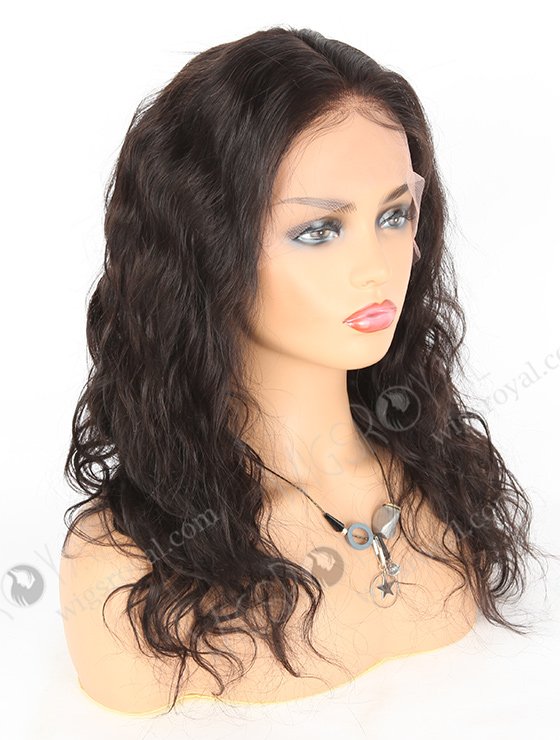 In Stock Indian Remy Hair 18" Natural Wave Natural Color Lace Front Wig SLF-01274-648
