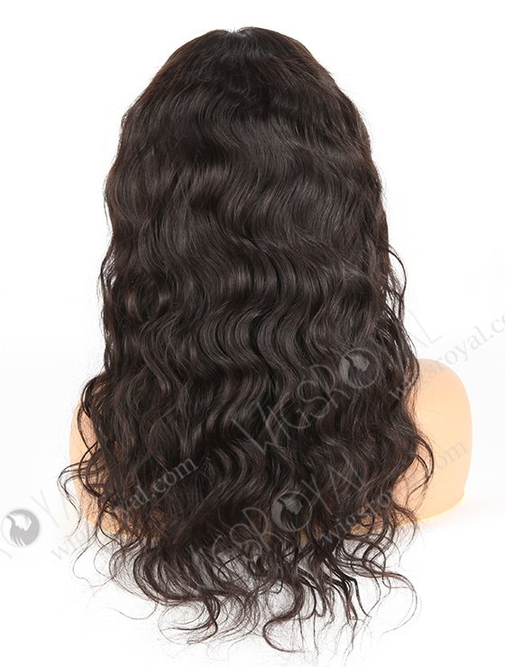 In Stock Indian Remy Hair 18" Natural Wave Natural Color Lace Front Wig SLF-01274-653