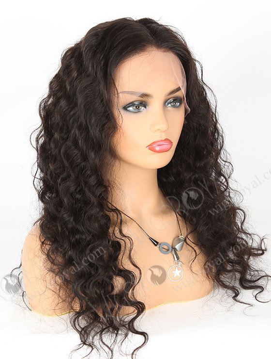 In Stock Indian Remy Hair 22" Deep Body Wave Natural Color Lace Front Wig SLF-01280-545