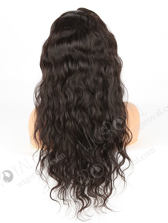 In Stock Indian Remy Hair 22" Natural Wave Natural Color Lace Front Wig SLF-01276-614