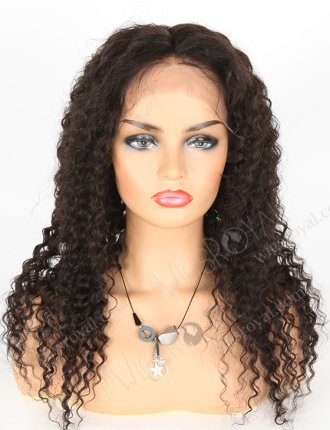 In Stock Indian Remy Hair 20" Deep Wave Natural Color Lace Front Wig SLF-01283