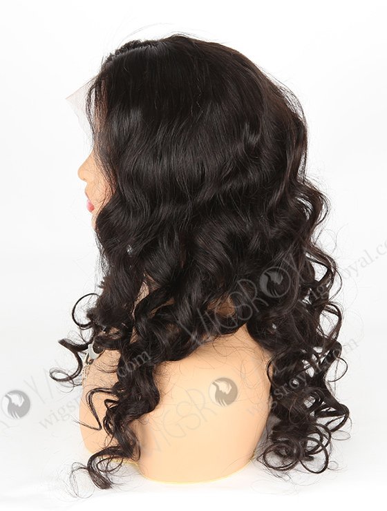 In Stock Indian Remy Hair 24" Ocean Wave Natural Color Lace Front Wig SLF-01287-410