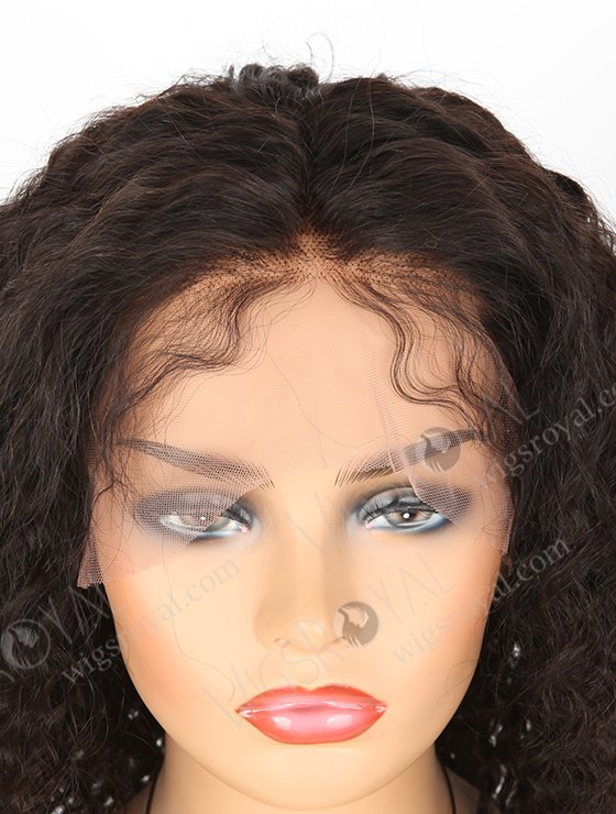 In Stock Indian Remy Hair 18" Deep Wave Natural Color Lace Front Wig SLF-01282-500