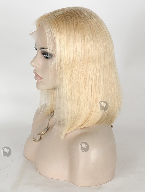 Shoulder Length Blonde Bob Wig 12 Inch Indian Remy Hair 613# SLF-01291-1096