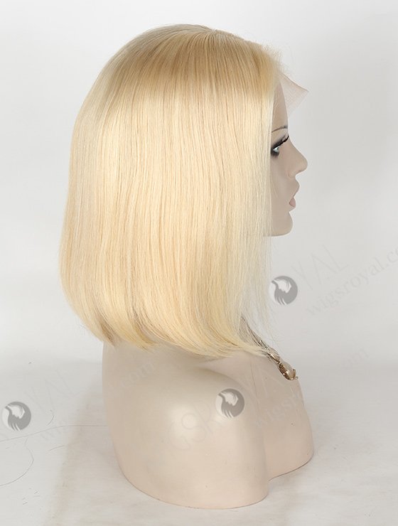 Shoulder Length Blonde Bob Wig 12 Inch Indian Remy Hair 613# SLF-01291-1100