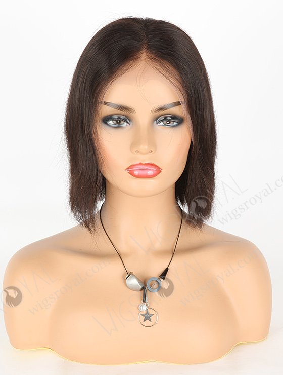 In Stock Indian Remy Hair 10" BOB Straight Natural Color Lace Front Wig SLF-01292-1104