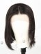 In Stock Indian Remy Hair 12" Yaki+BOB Color 1b# Lace Front Wig SLF-01252