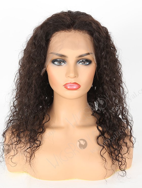 In Stock Indian Remy Hair 18" Natural Curly Natural Color Lace Front Wig SLF-01255-1032