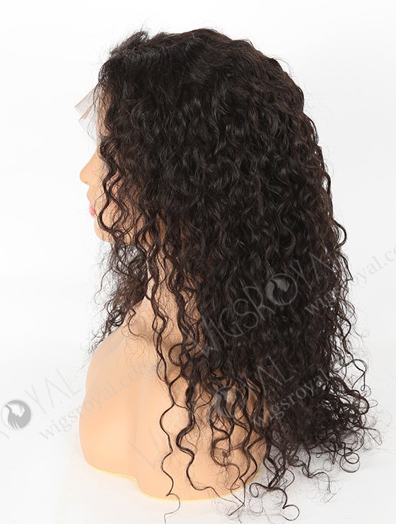 In Stock Indian Remy Hair 18" Natural Curly Natural Color Lace Front Wig SLF-01255-1035