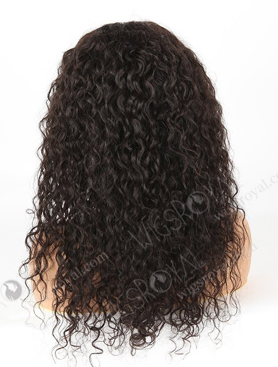 In Stock Indian Remy Hair 18" Natural Curly Natural Color Lace Front Wig SLF-01255-1037