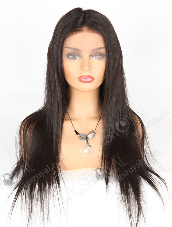 In Stock Indian Remy Hair 22" Straight Natural Color Lace Front Wig SLF-01272-935