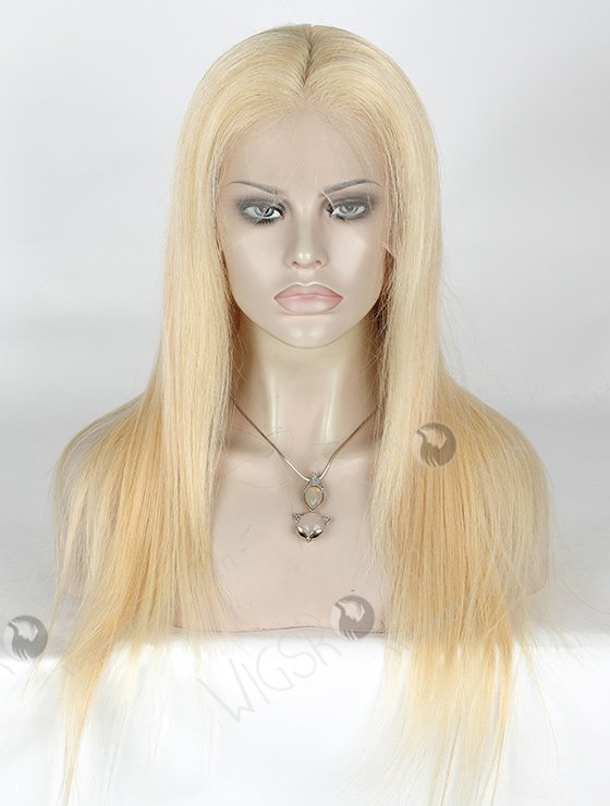In Stock Indian Remy Hair 20" Straight Color 613# Lace Front Wig SLF-01264-1014