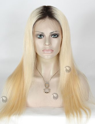 In Stock Indian Remy Hair 20" Straight T-Natural/613# Lace Front Wig SLF-01268