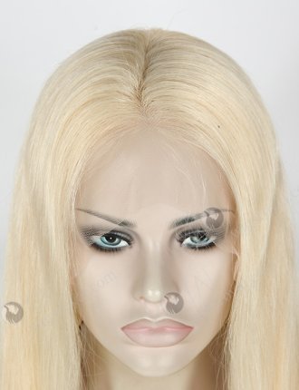 In Stock Indian Remy Hair 24" Straight Color 613# Lace Front Wig SLF-01266