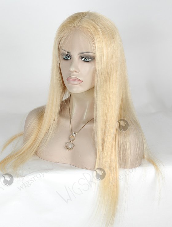 In Stock Indian Remy Hair 22" Straight Color 613# Lace Front Wig SLF-01265-1007