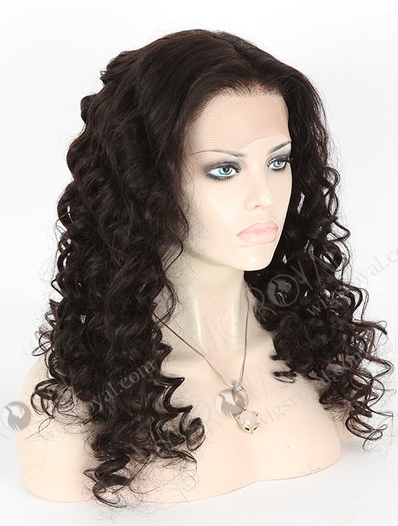 In Stock Indian Remy Hair 24" Rosy Curl Natural Color Lace Front Wig SLF-01250-1064