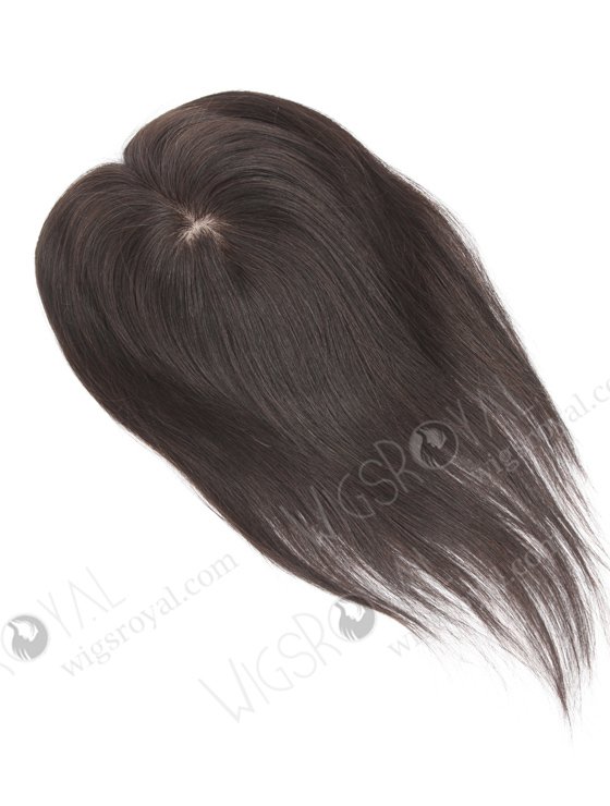Best 12 Inch Clip On Human Hair Silk Top Crown Toppers for Short Thinning Hair Topper-012-1260