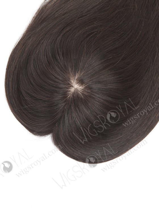 Best 12 Inch Clip On Human Hair Silk Top Crown Toppers for Short Thinning Hair Topper-012-1261