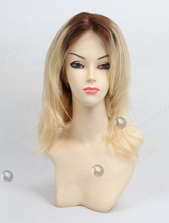Dark Roots Blonde Layered Lace Wig WR-LW-015-1158