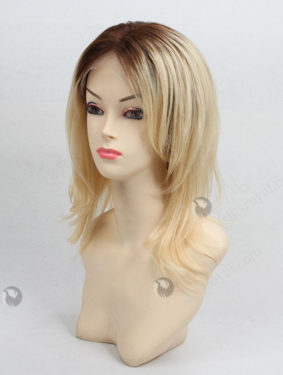 Dark Roots Blonde Layered Lace Wig WR-LW-015-1159