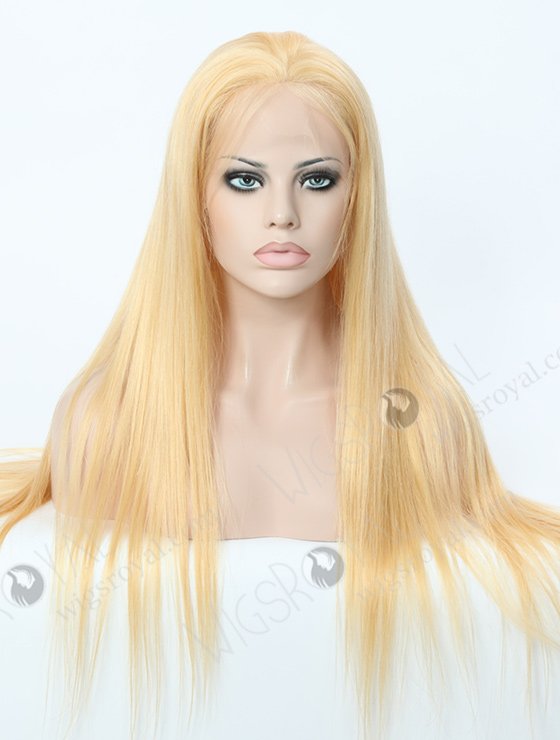 Silky Straight Long Blonde Human Hair Wig WR-LW-037-1578