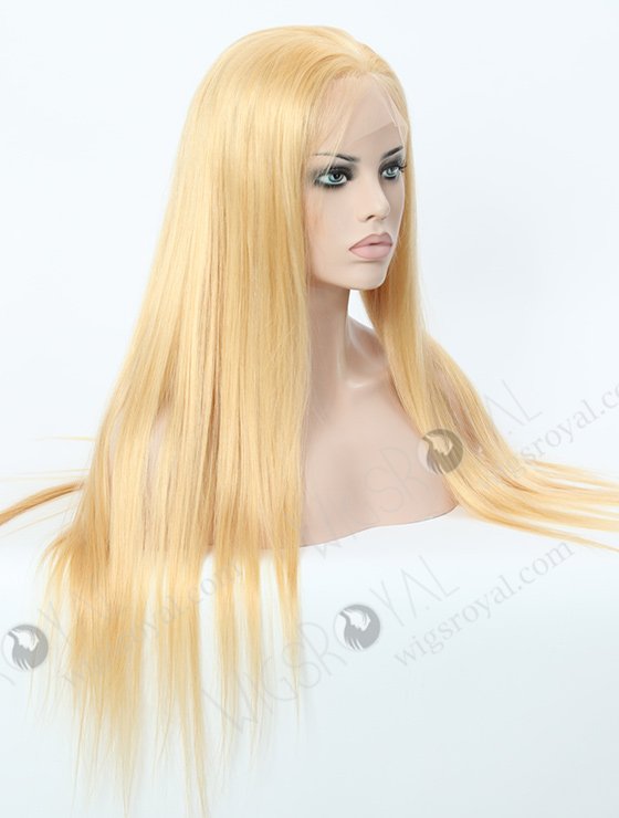 Silky Straight Long Blonde Human Hair Wig WR-LW-037-1580