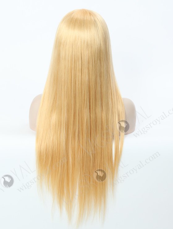 Silky Straight Long Blonde Human Hair Wig WR-LW-037-1581