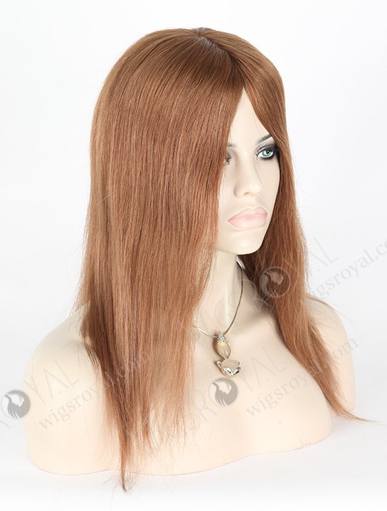 In Stock Malaysian Virgin Hair 14" Straight 9# Color Silk Top Glueless Wig GL-03029-1349