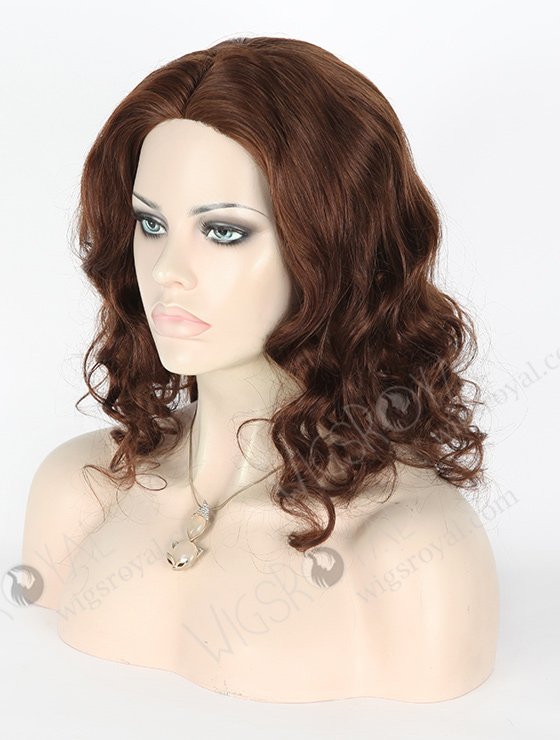 In Stock Malaysian Virgin Hair 14" Big Curl 4# Color Silk Top Glueless Wig GL-03031-1365