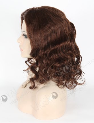 In Stock Malaysian Virgin Hair 14" Big Curl 4# Color Silk Top Glueless Wig GL-03031