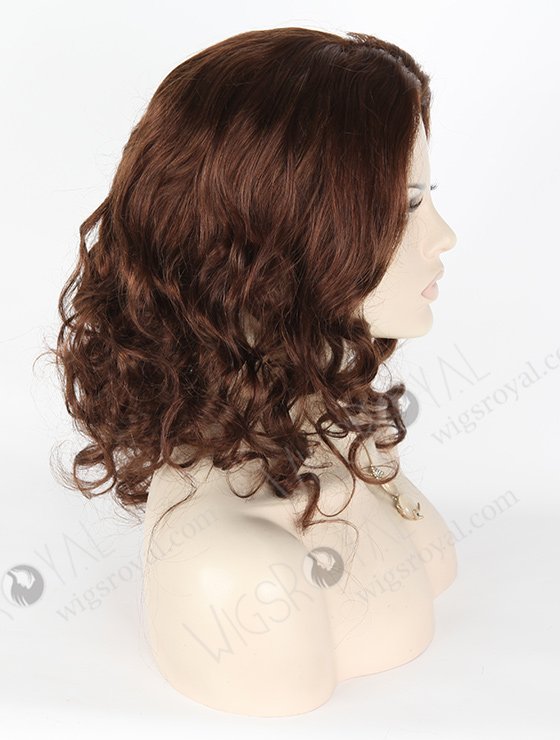 In Stock Malaysian Virgin Hair 14" Big Curl 4# Color Silk Top Glueless Wig GL-03031-1368