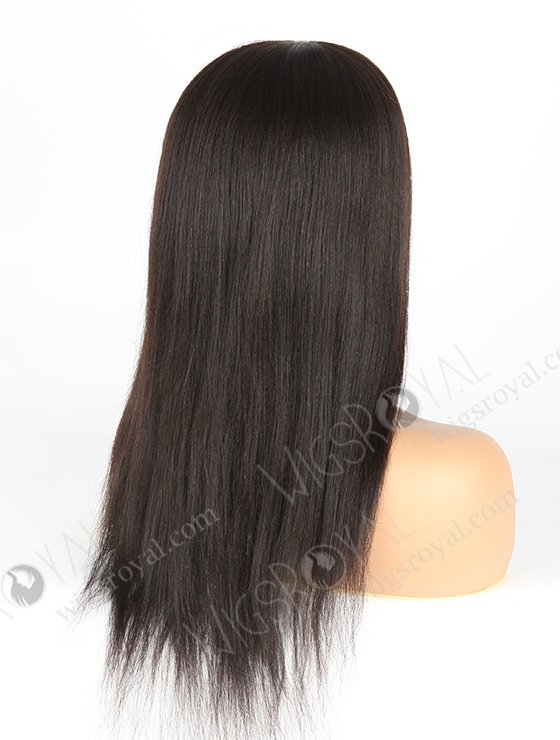 In Stock Malaysian Virgin Hair 16" Light Yaki Natural Color Silk Top Glueless Wig GL-03035-1385