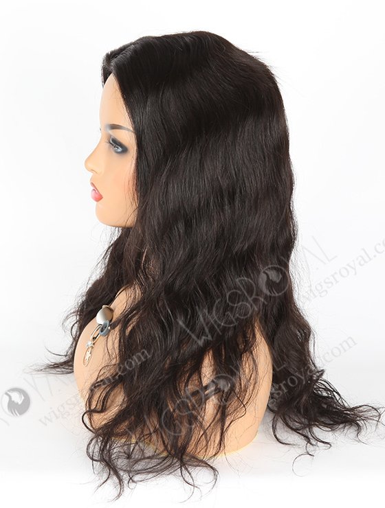 In Stock Malaysian Virgin Hair 18" Natural Straight Natural Color Silk Top Glueless Wig GL-03026-1416