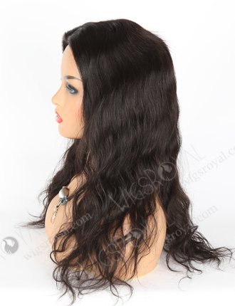 In Stock Malaysian Virgin Hair 18" Natural Straight Natural Color Silk Top Glueless Wig GL-03026