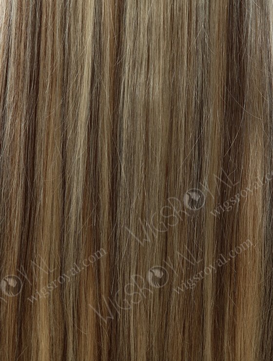 Blonde Hair with Brown Highlight Human Hair Wigs WR-LW-035-1561