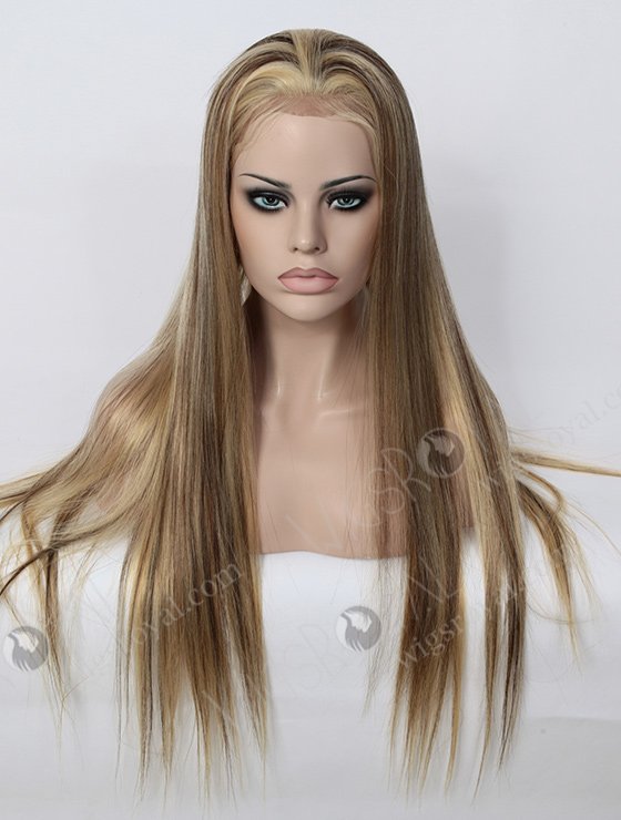 Blonde Hair with Brown Highlight Human Hair Wigs WR-LW-035-1562