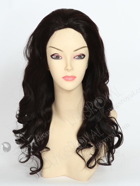 In Stock Brazilian Virgin Hair 18" Loose Big Curl 2# Color Full Lace Glueless Wig GL-04014-1815